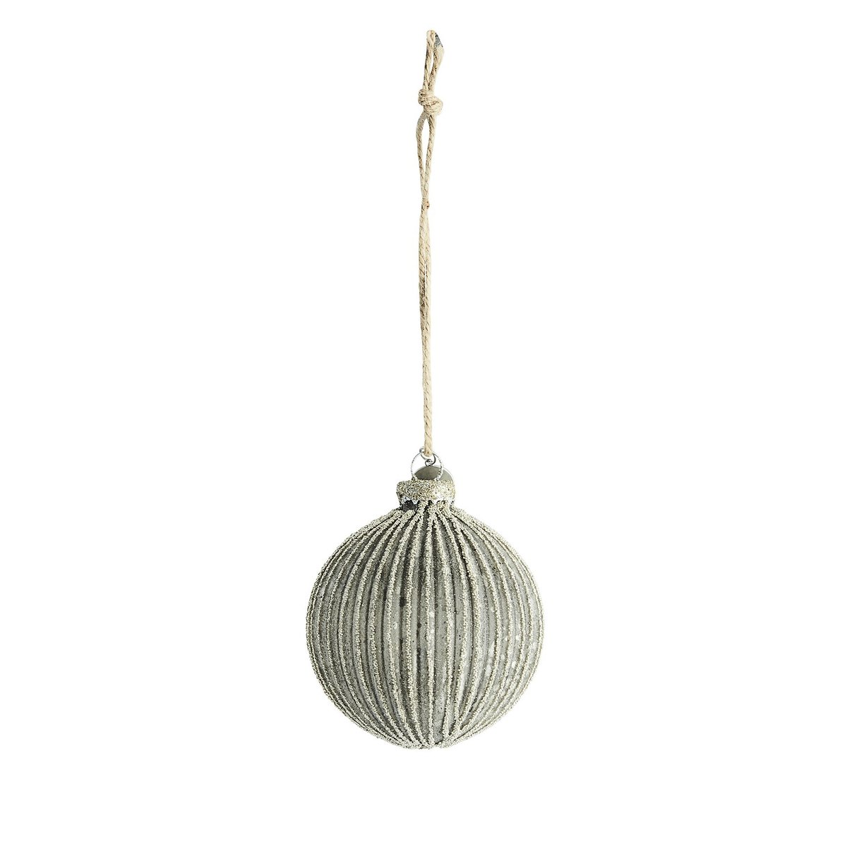 Lene Bjerre Norille Christmas bauble o8 cm Dark grey-silver