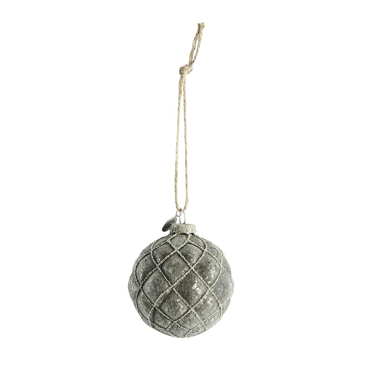 Norille Christmas bauble  Ø8 cm - Dark grey - Lene Bjerre