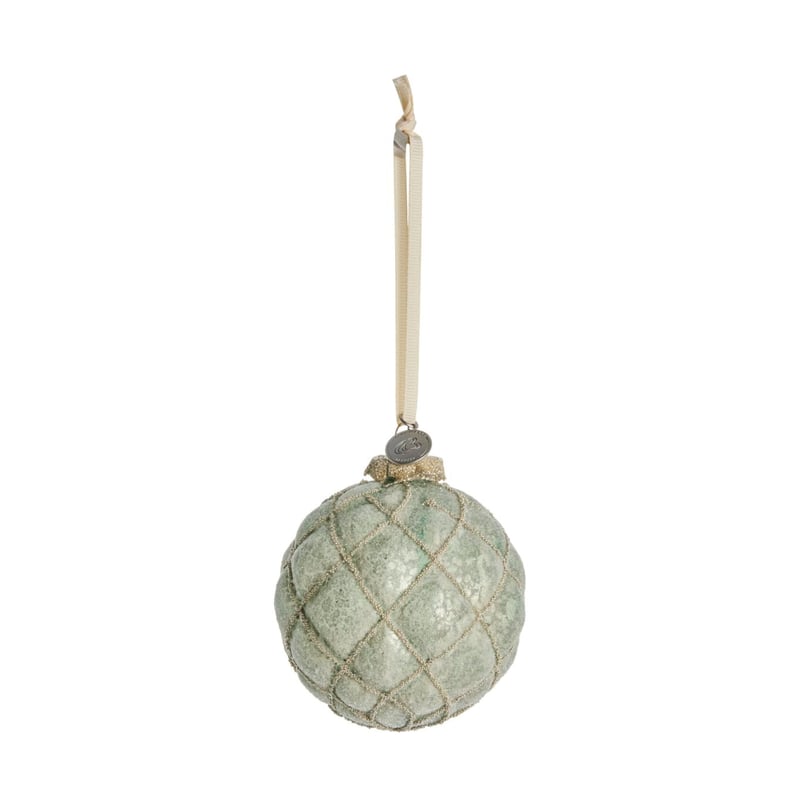 Lene Bjerre Norille Christmas bauble Ø9 cm Dusty green mesh