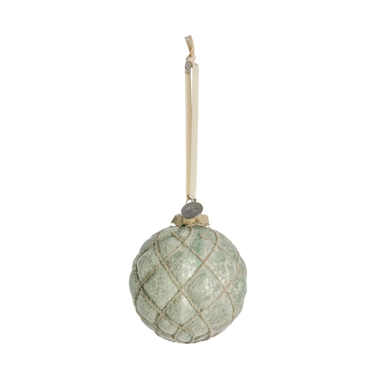 Lene Bjerre Norille Christmas bauble Ø9 cm Dusty green mesh