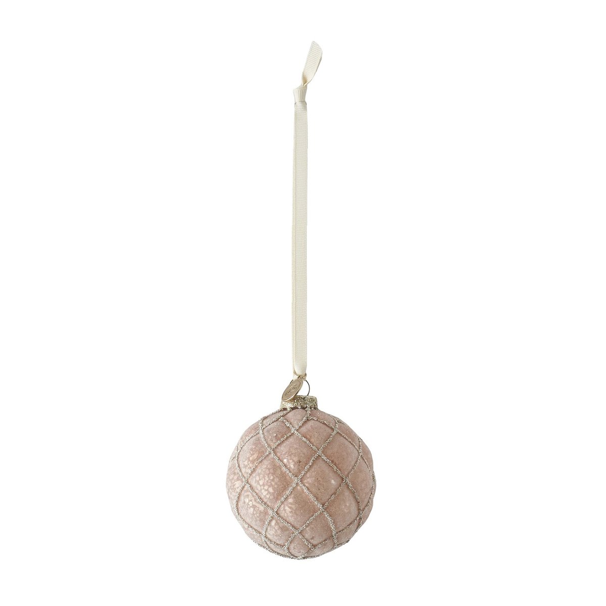 Lene Bjerre Norille Christmas Bauble rutig o8 cm Powder