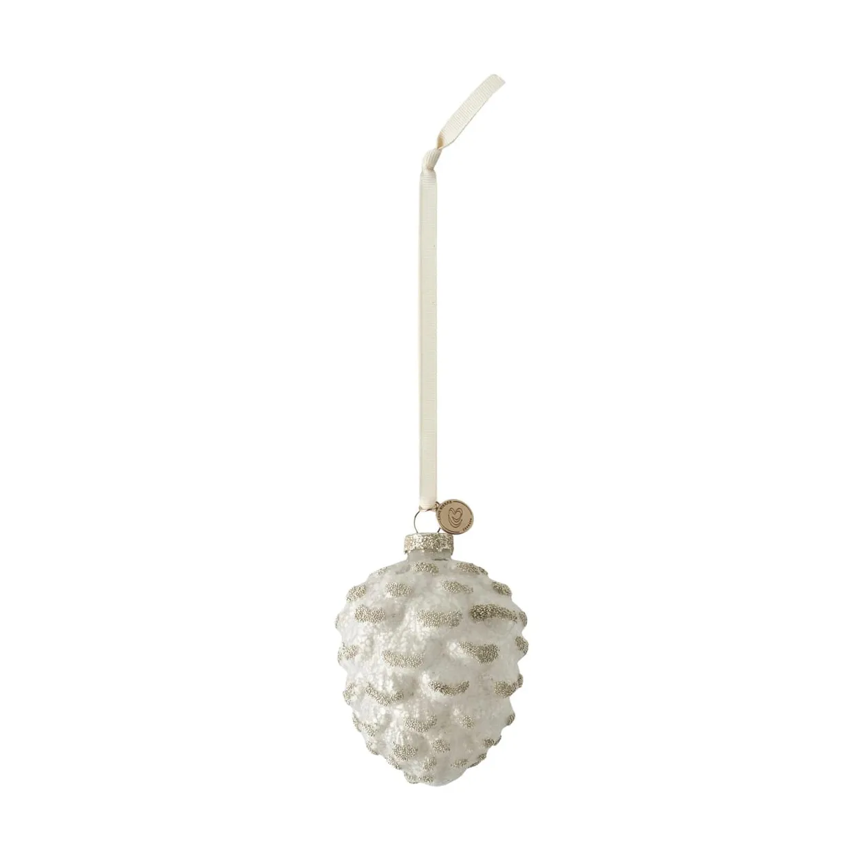 Lene Bjerre Norille Christmas tree decoration cone 10 cm Off white