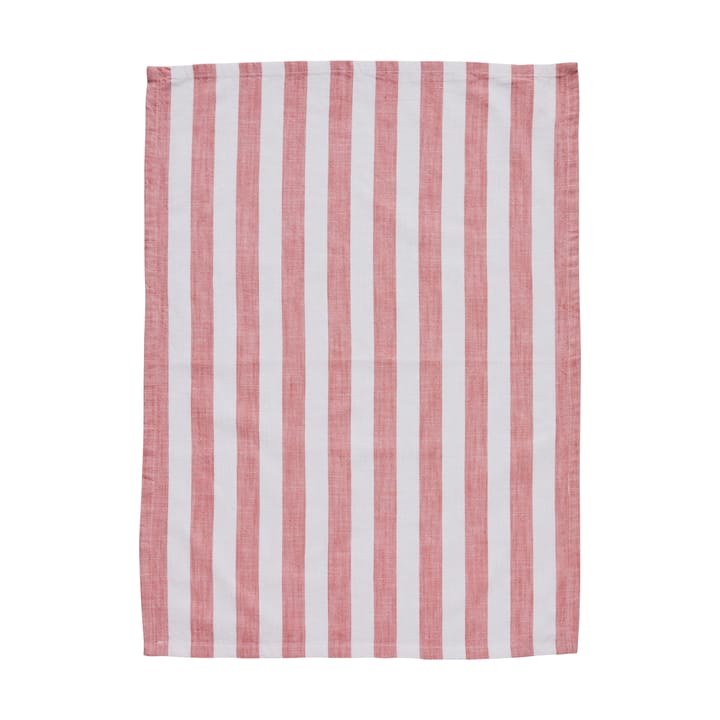 Olivia kitchen towel 50x70 cm - Off white-dark coral - Lene Bjerre