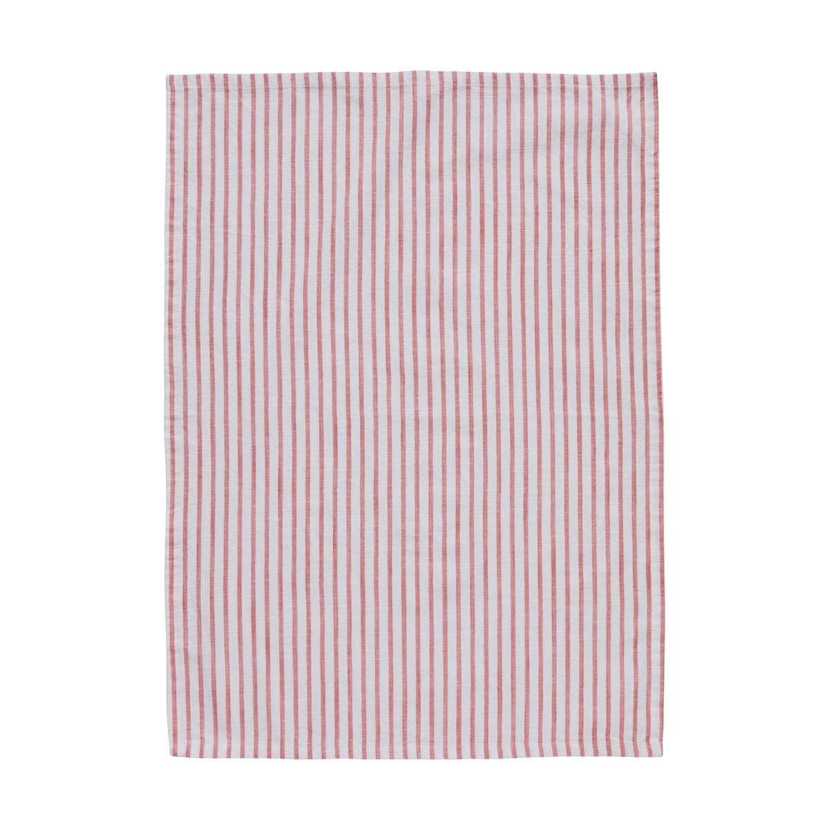 Lene Bjerre Olivia kitchen towel narrow stripes 50x70 cm Off white-dark coral