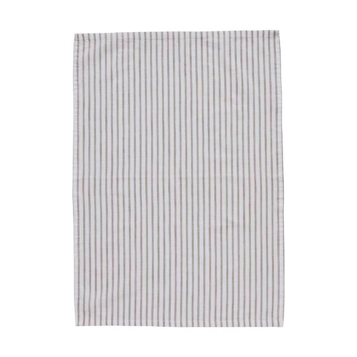 Olivia kitchen towel narrow stripes 50x70 cm - Off white-linen - Lene Bjerre