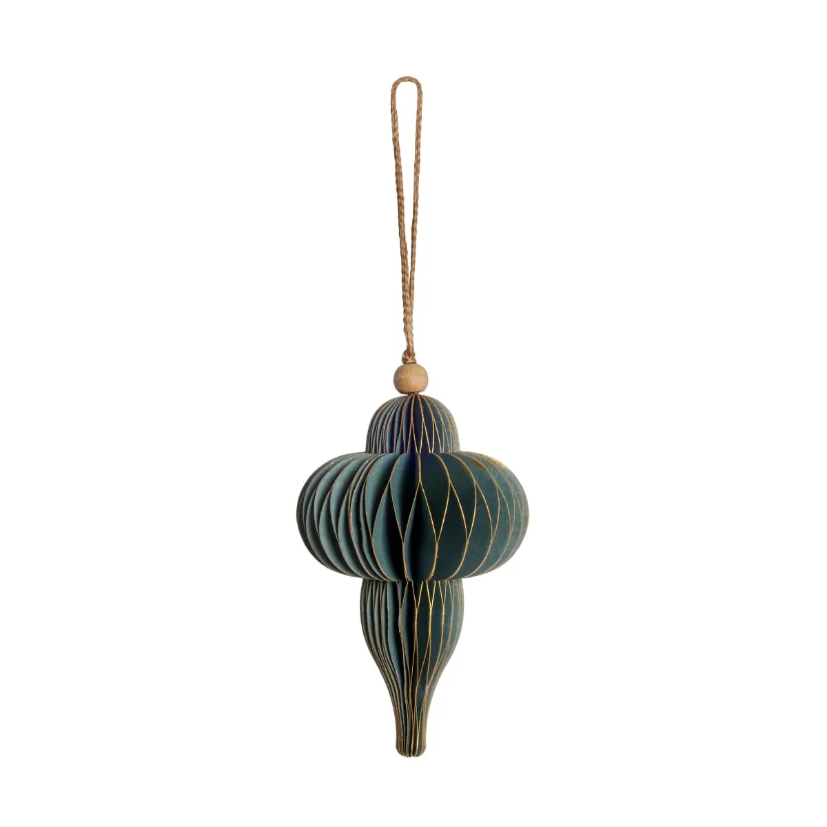 Paline decoration pendant 10 cm, Green-silver Lene Bjerre