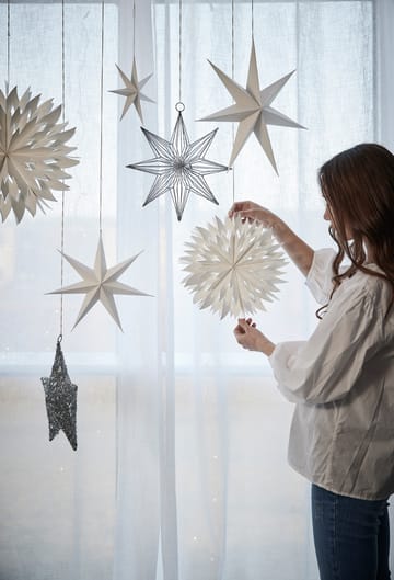 Pappia snowflake 30 cm - white - Lene Bjerre