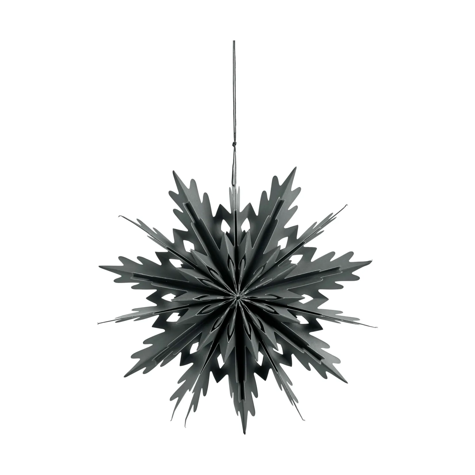 Paselle decoration star Ø30 cm, Dark grey Lene Bjerre