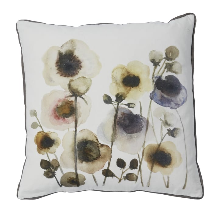 Poppy cushion 50x50 cm - white-dark grey - Lene Bjerre