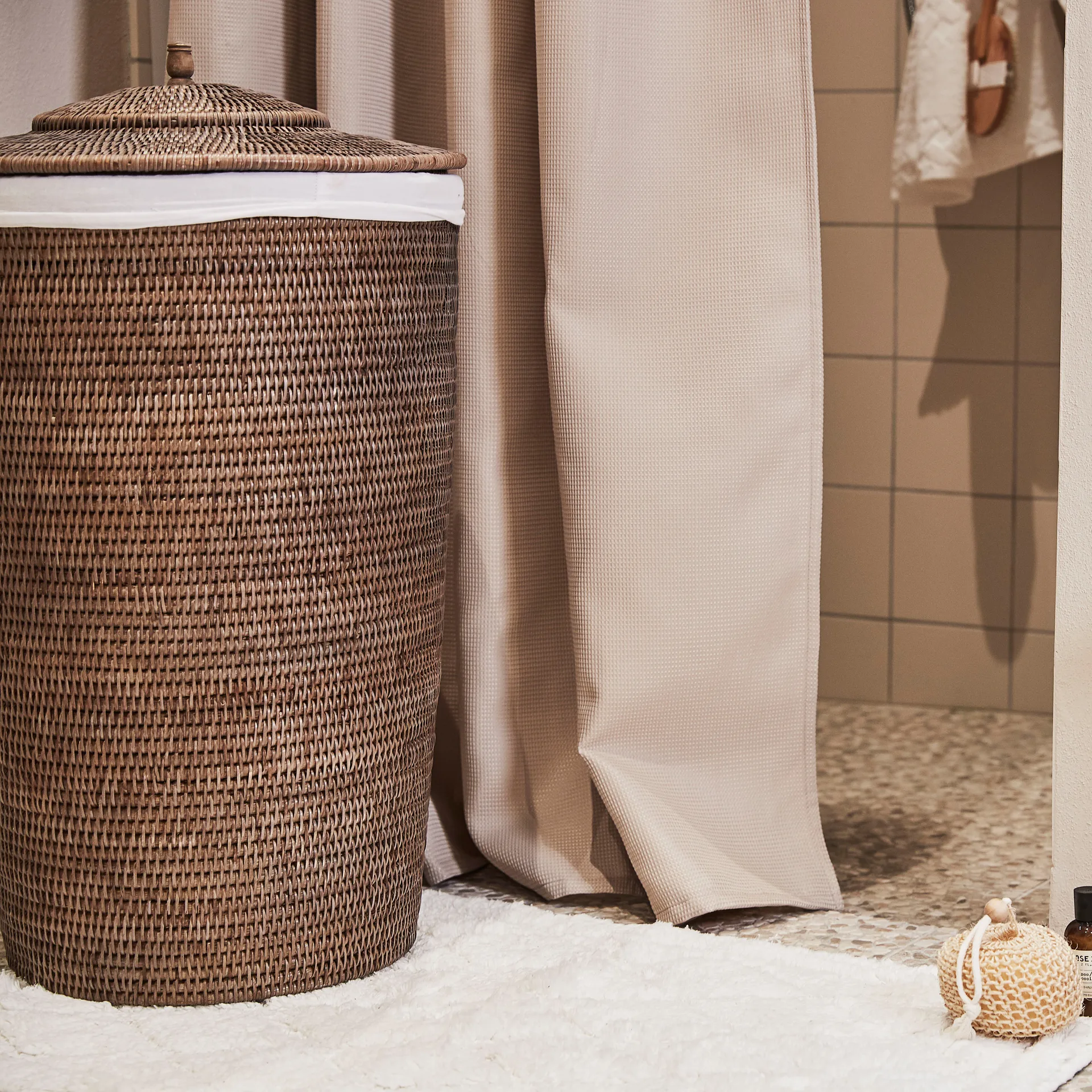 Portia bathroom mat 60x90 cm, White Lene Bjerre