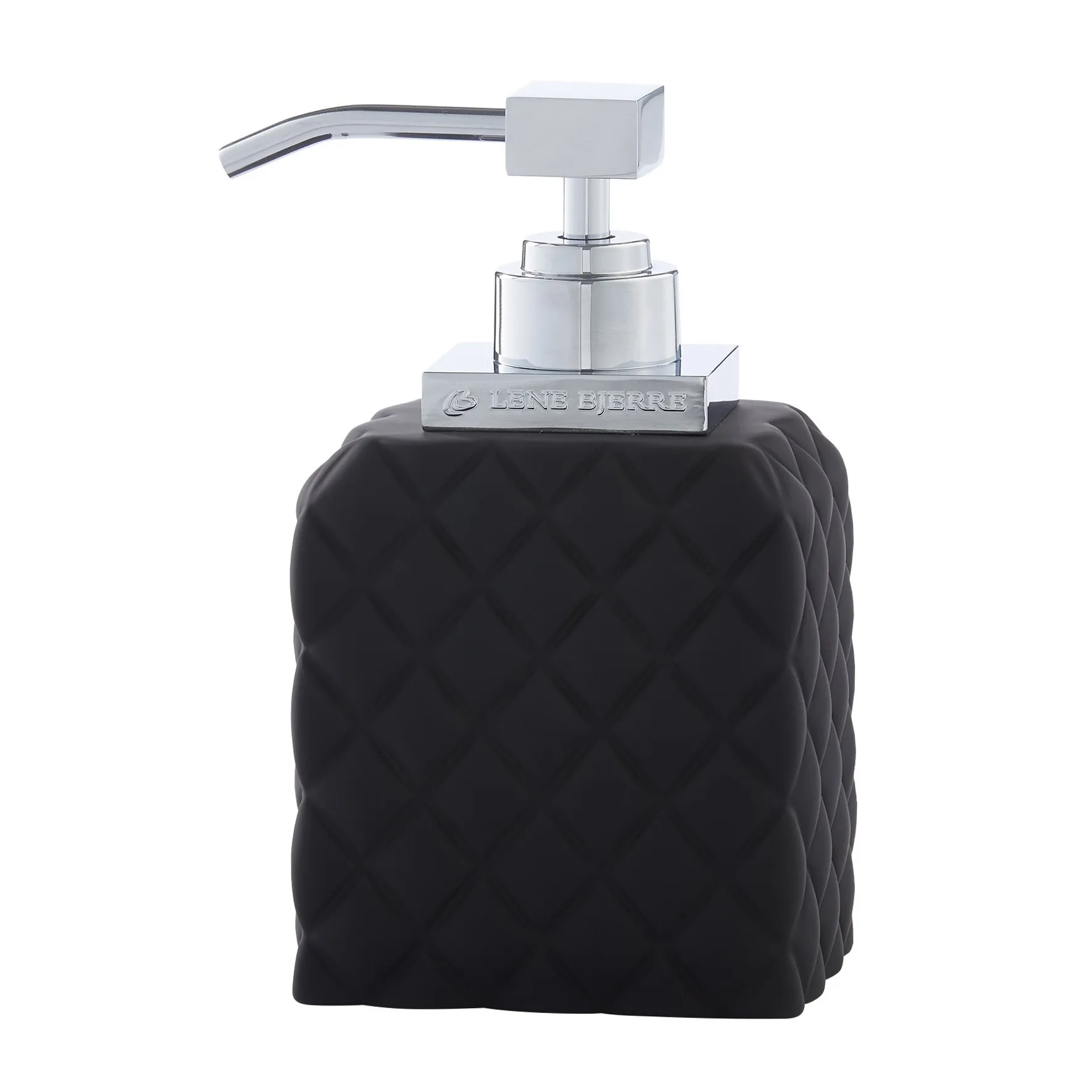 Portia soap dispenser, Black-silver Lene Bjerre