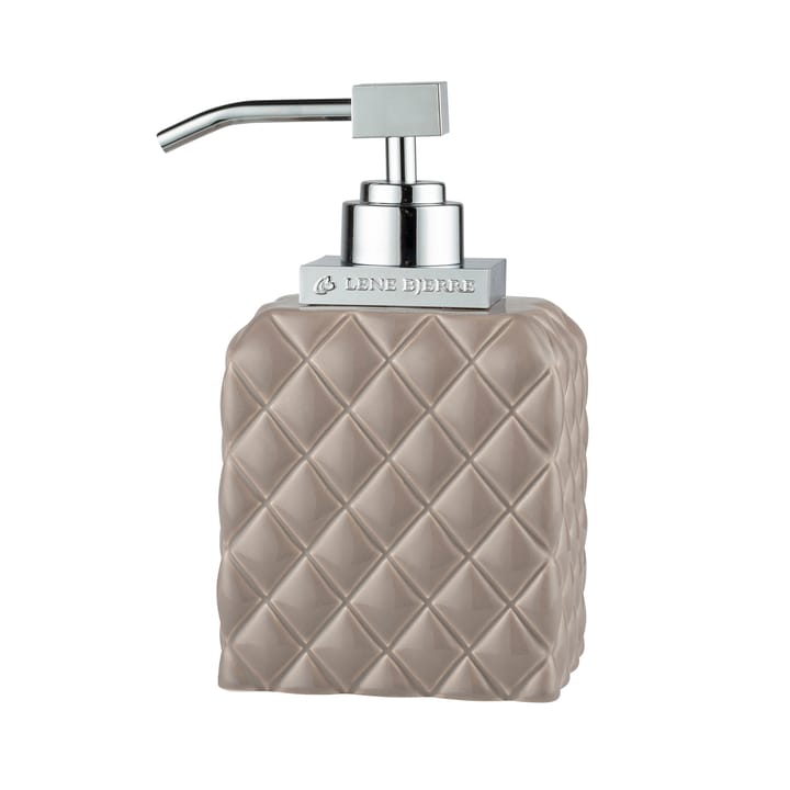 Portia soap dispenser - brown-silver - Lene Bjerre