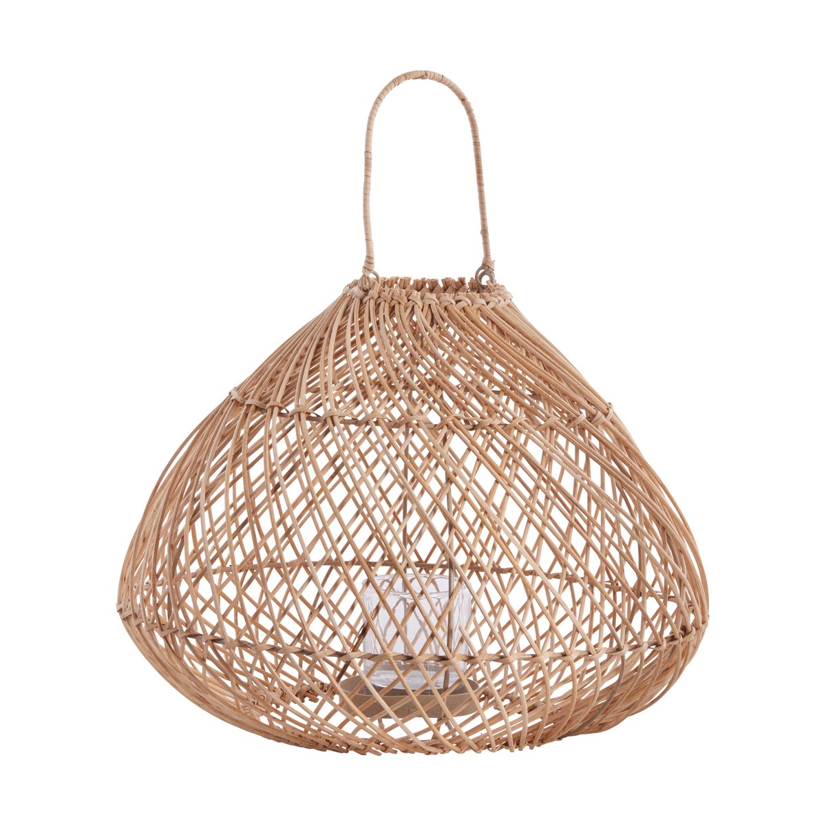 Lene Bjerre Rosie lantern o37 cm Rattan | Scandinavian Design | Tea light holders, lanterns & candle dishes | Beige