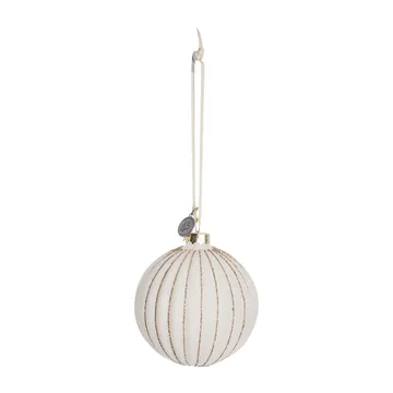 Sella Christmas bauble Ø8 cm - off white - Lene Bjerre
