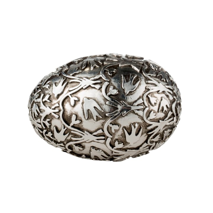 Semina decorative egg 6 cm - antique silver - Lene Bjerre