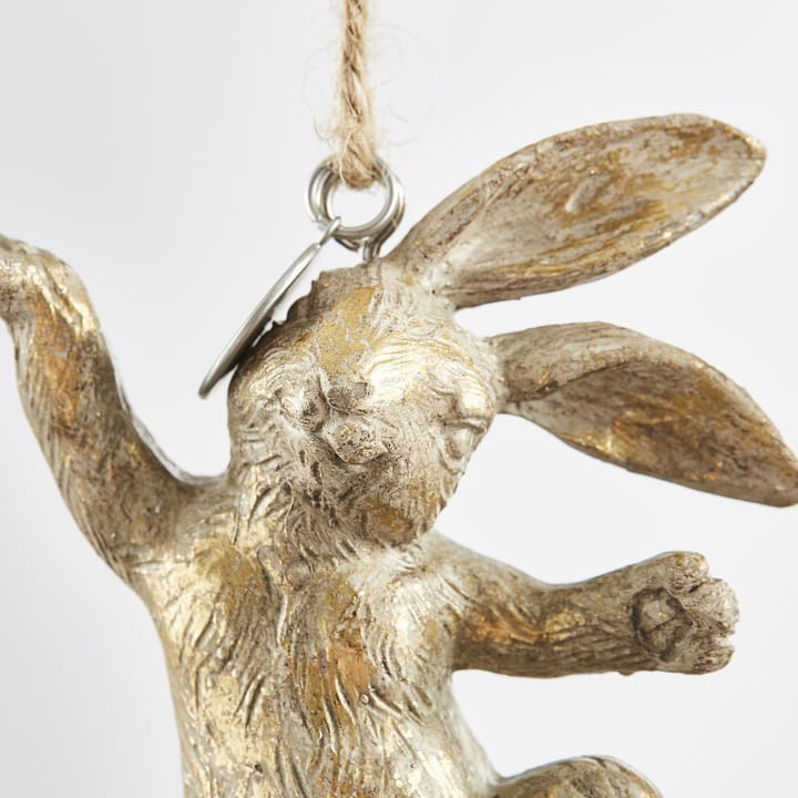 Semina Easter decoration hare 10 cm - Light gold - Lene Bjerre