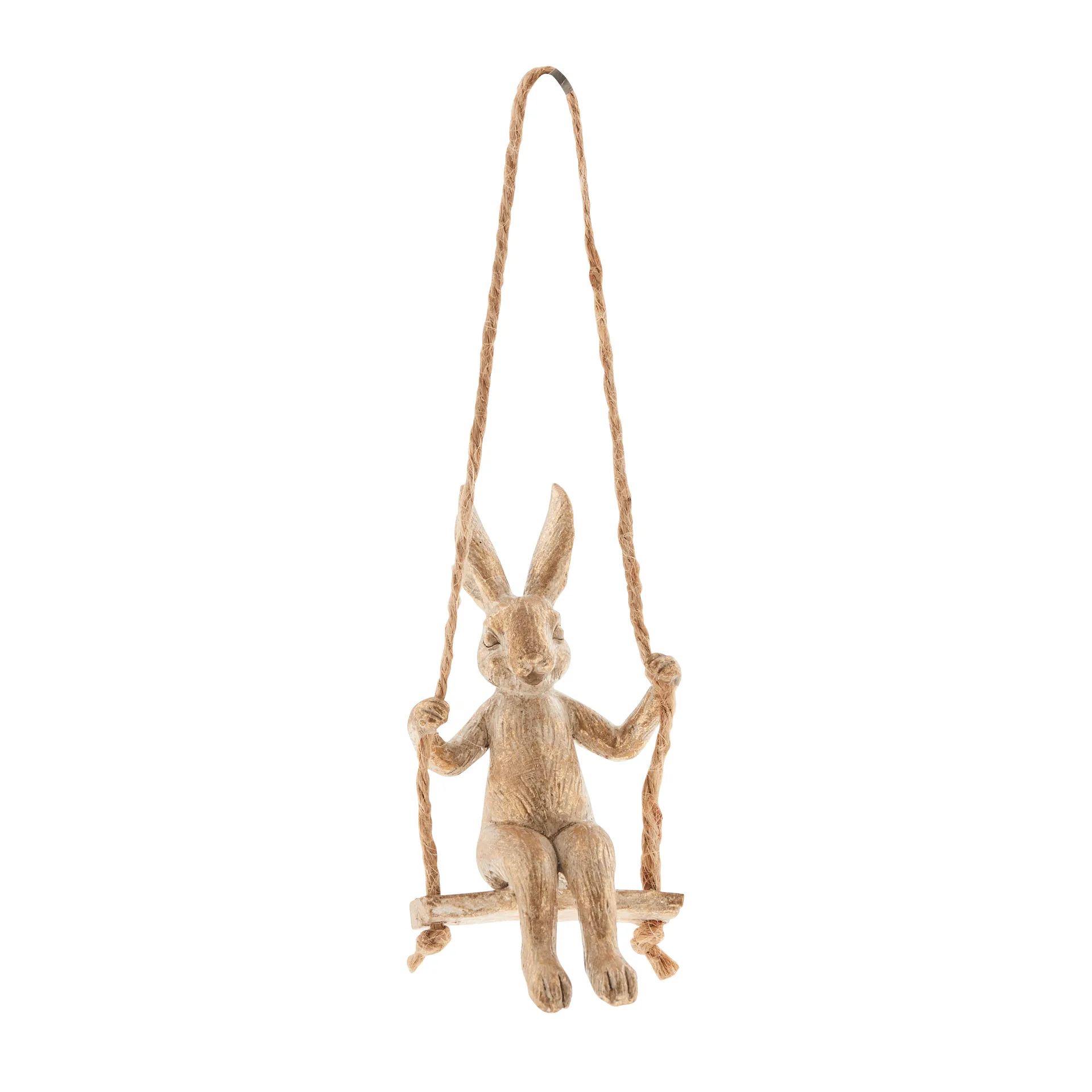 Semina Easter decoration swinging hare, Light gold Lene Bjerre