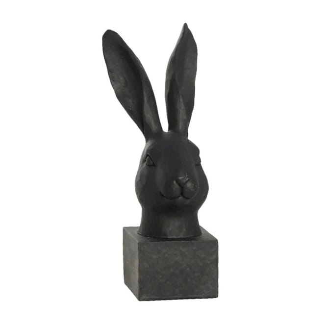 Semina Easter hare bust 26 cm - Black - Lene Bjerre