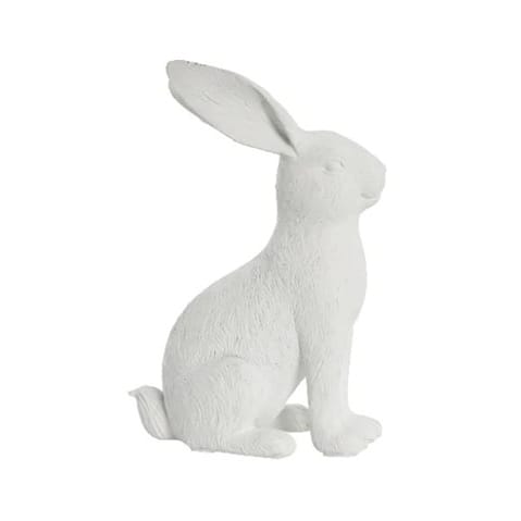 Semina Easter hare sitting 17.2 cm, White Lene Bjerre