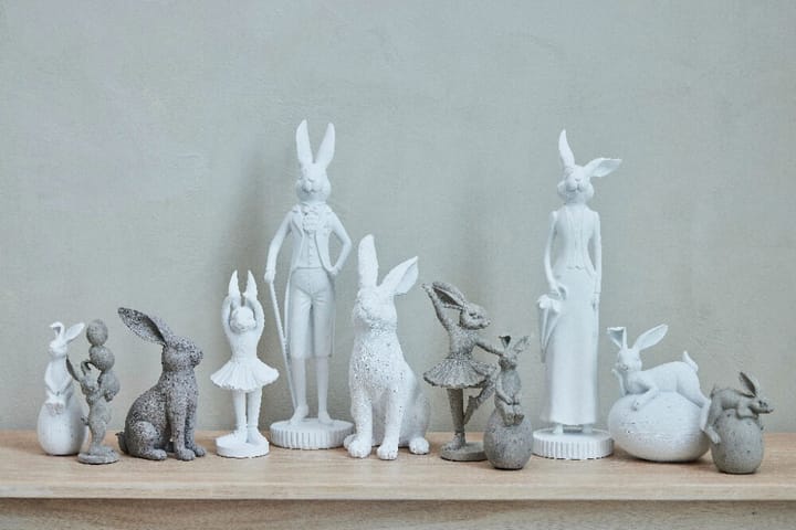 Semina figurin dancing hare 20 cm, Grey Lene Bjerre