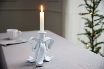 Serafina bow candle holder 19.7 cm - White - Lene Bjerre