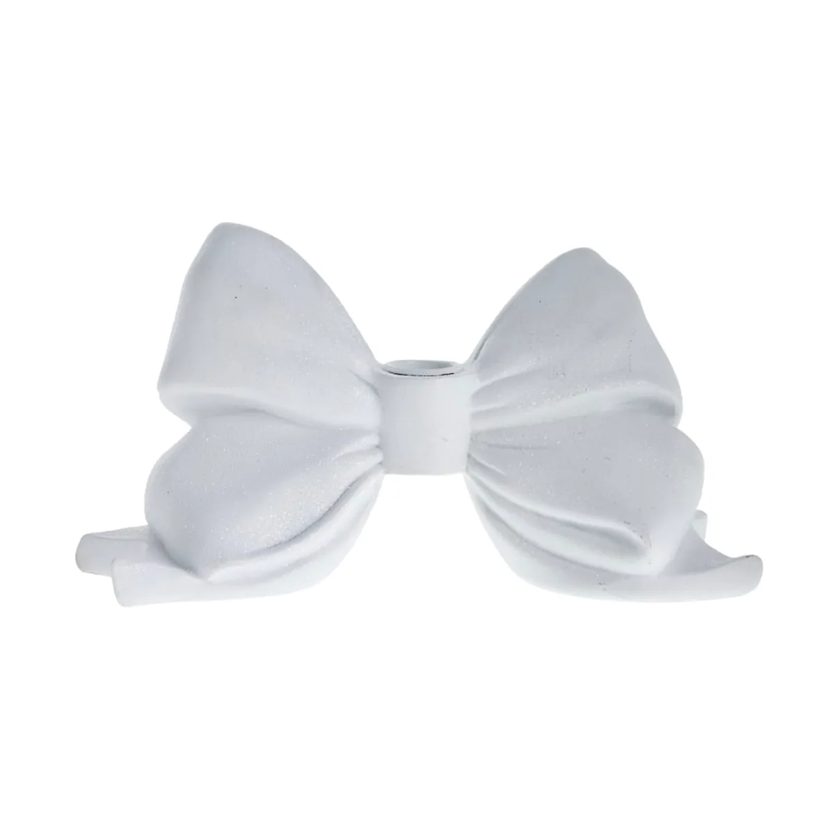 Serafina bow candlestick 12.7 cm, White Lene Bjerre