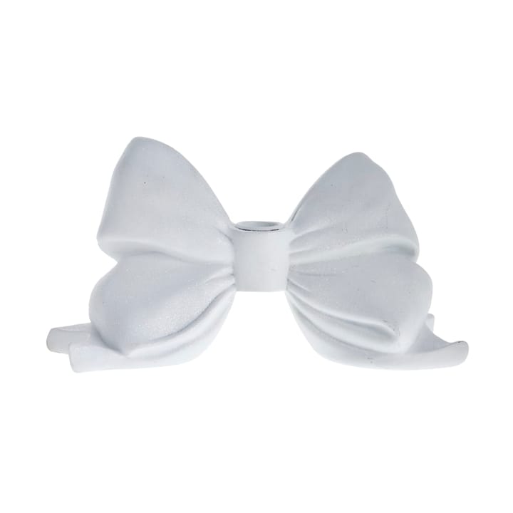 Serafina bow candlestick 12.7 cm - White - Lene Bjerre