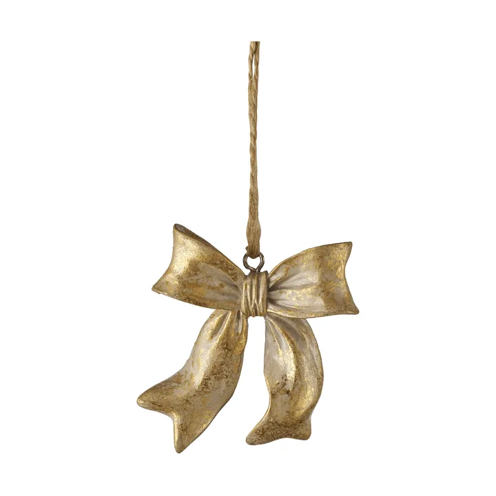 Serafina bow pendant - Gold-coloured, 6x2.5x6.7 cm - Lene Bjerre