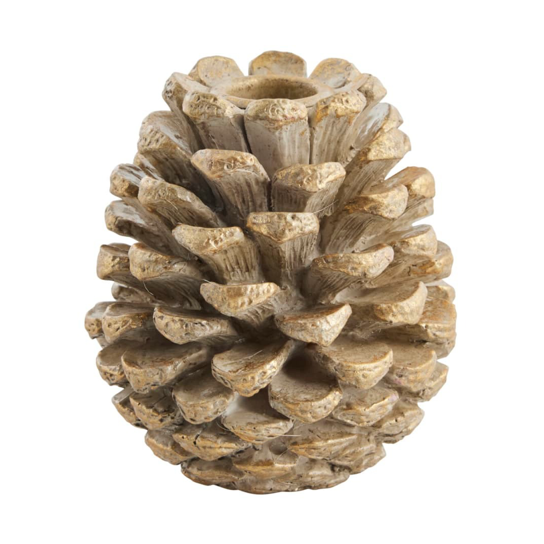 Lene Bjerre Serafina candle holder cone 10 cm Antique gold light