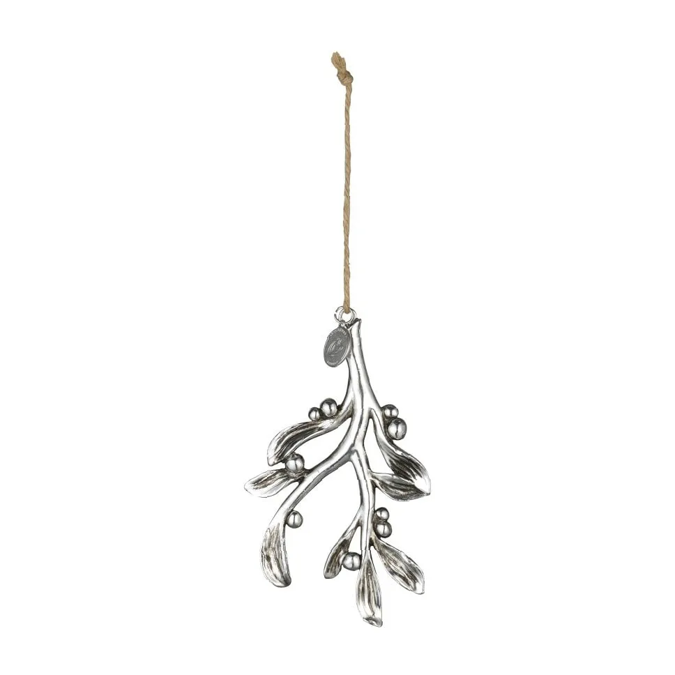 Serafina Christmas decoration mistletoe 11 cm, Antique silver Lene Bjerre