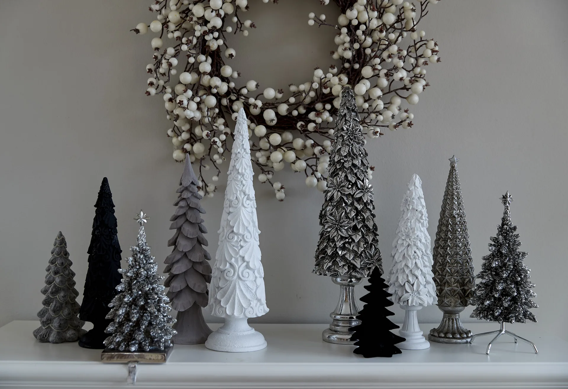 Serafina Christmas tree 20 cm, Black Lene Bjerre