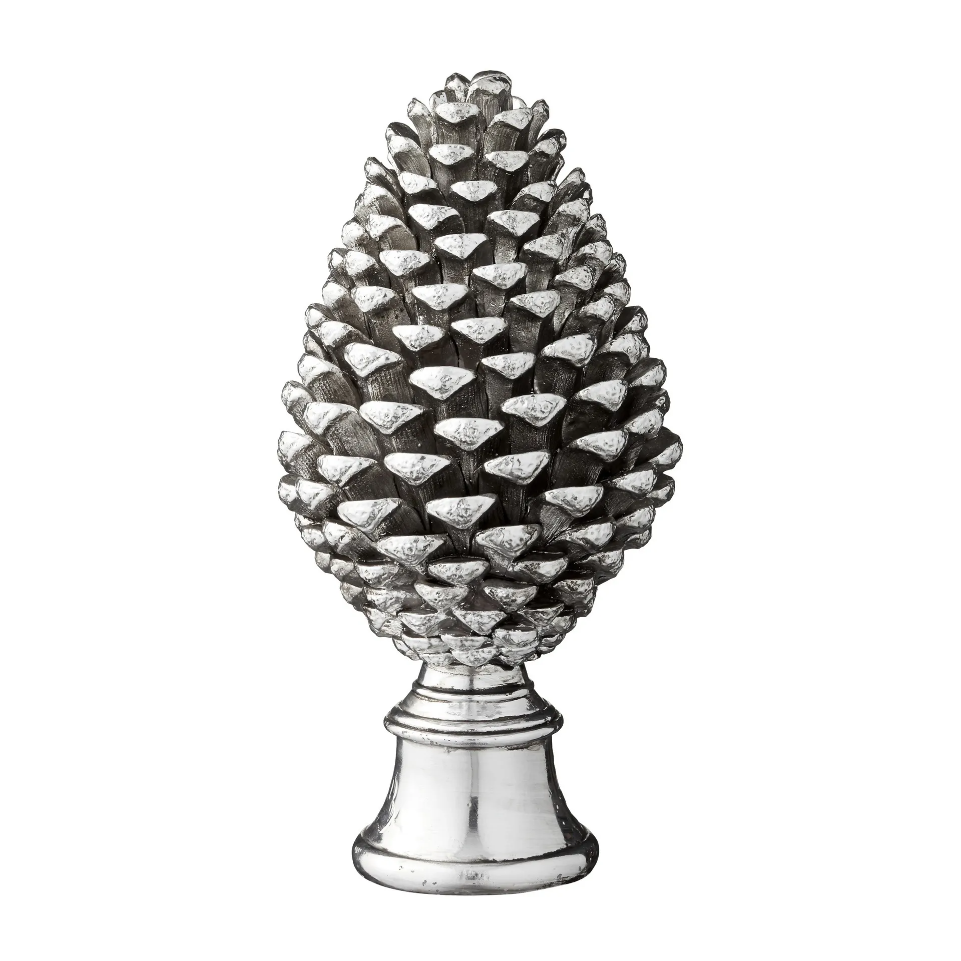 Serafina cone Christmas decoration 25 cm, Antique silver Lene Bjerre