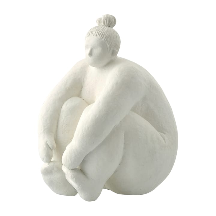 Serafina decoration sitting woman 24 cm - White - Lene Bjerre