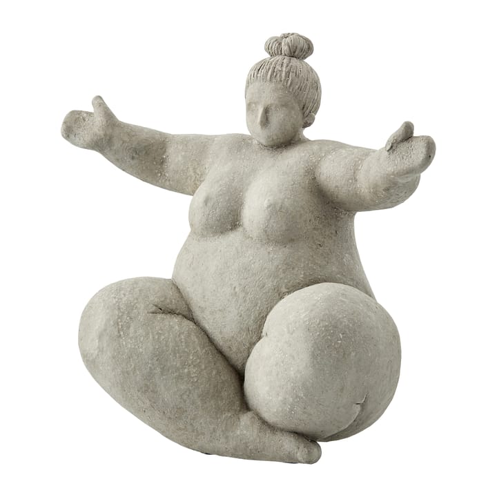 Serafina decorative embracing woman 24 cm - Grey - Lene Bjerre