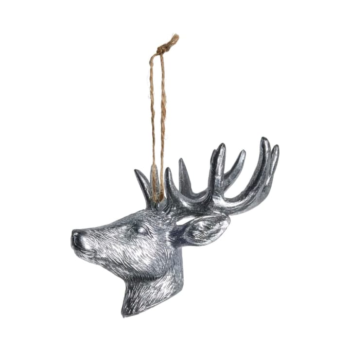 Serafina deer decoration hanger 12.5 cm - Antique silver - Lene Bjerre