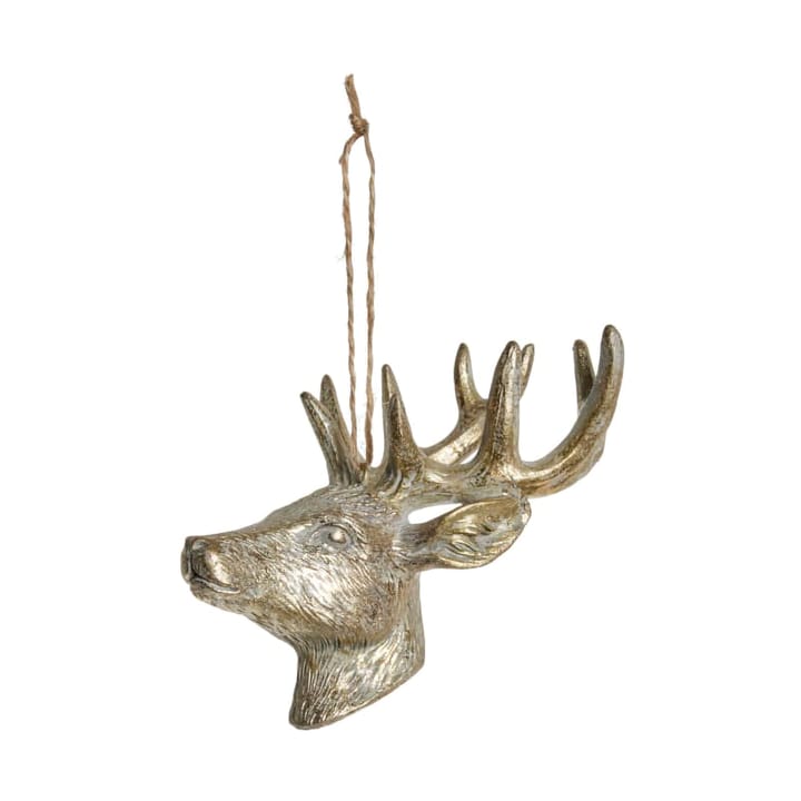 Serafina deer decoration hanger 12.5 cm - Light gold - Lene Bjerre