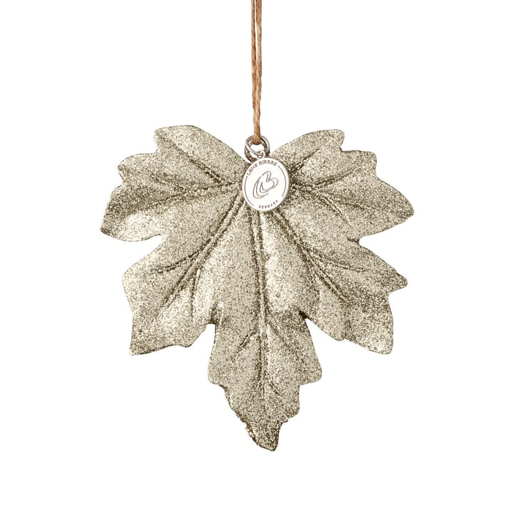 Serafina leaf ornament gold - 9 cm - Lene Bjerre