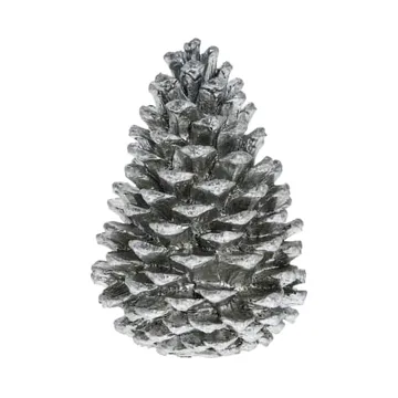 Serafina pinecone decoration 10.5 cm - Antique silver - Lene Bjerre