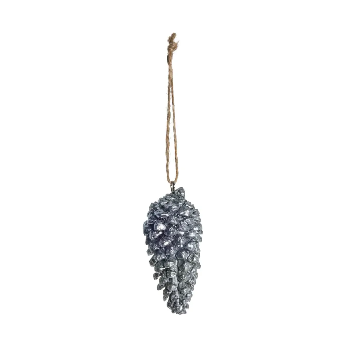 Serafina pinecone decoration hanging 8.2 cm, Antique silver Lene Bjerre