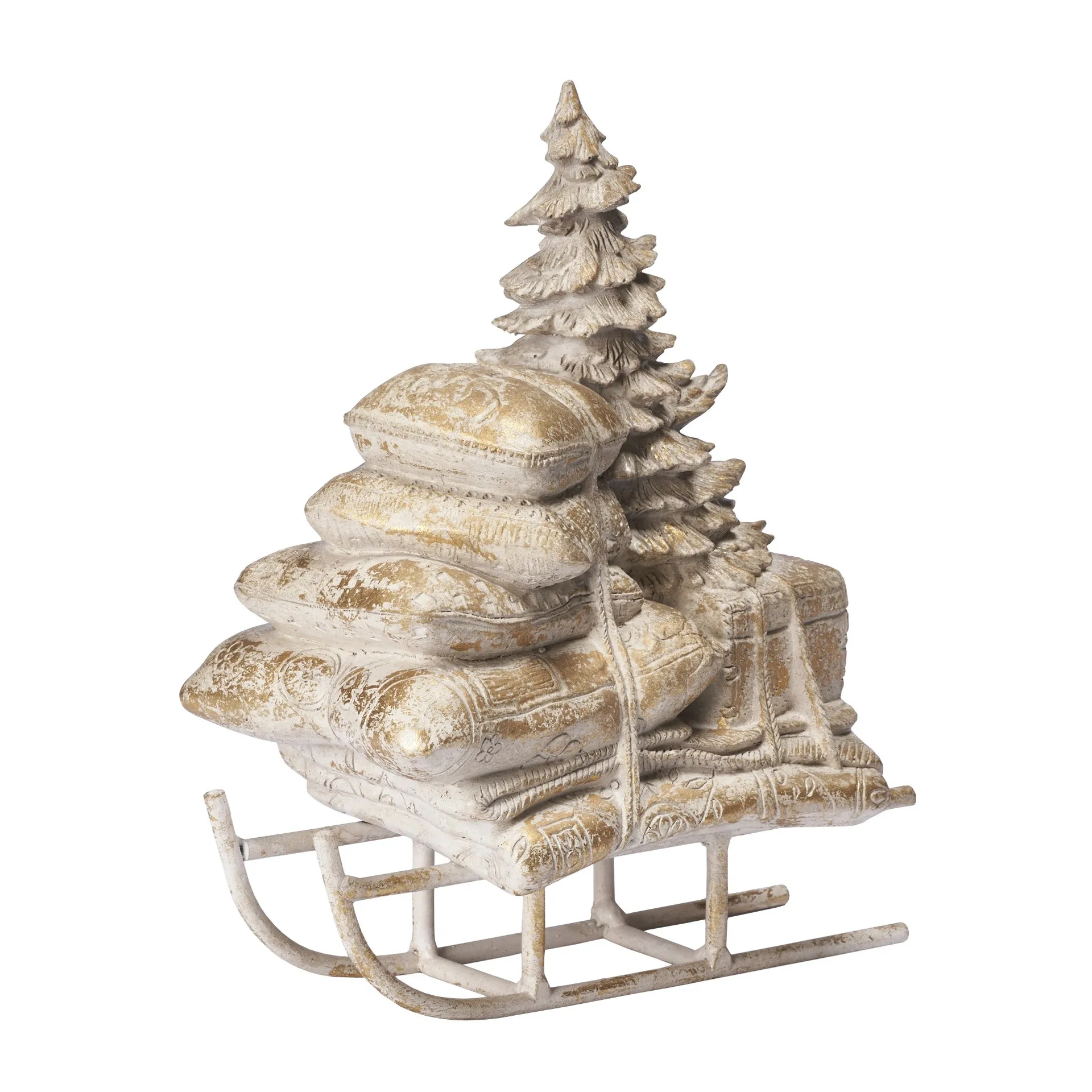 Serafina sleigh 21.5 cm, Antique gold Lene Bjerre