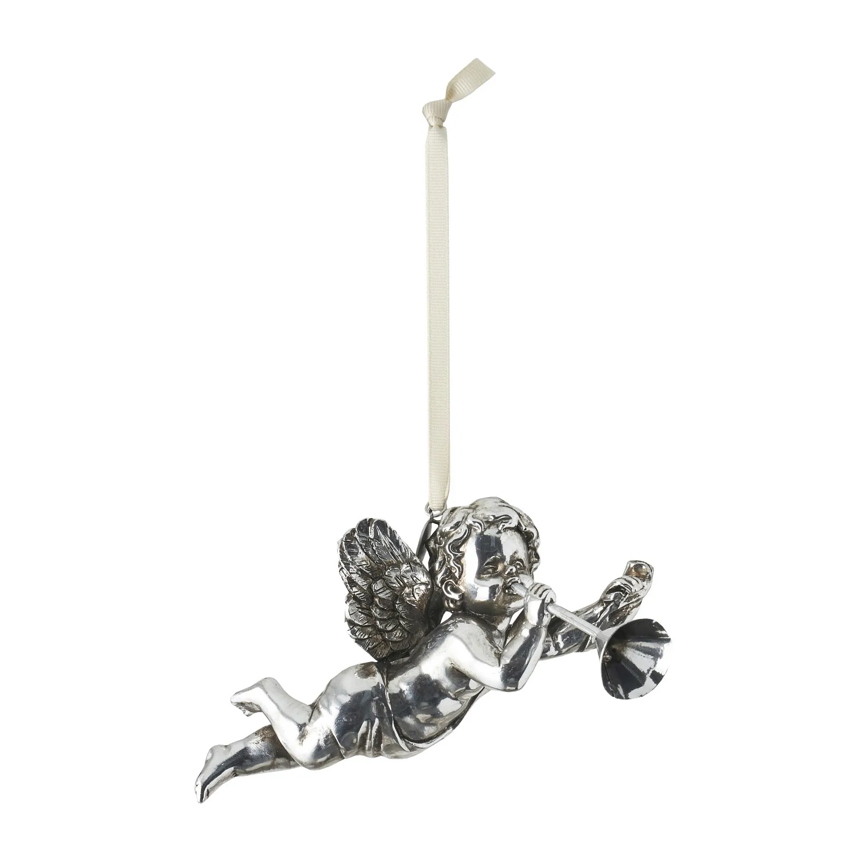 SerafinaChristmas decoration angel 13 cm, Antique silver Lene Bjerre
