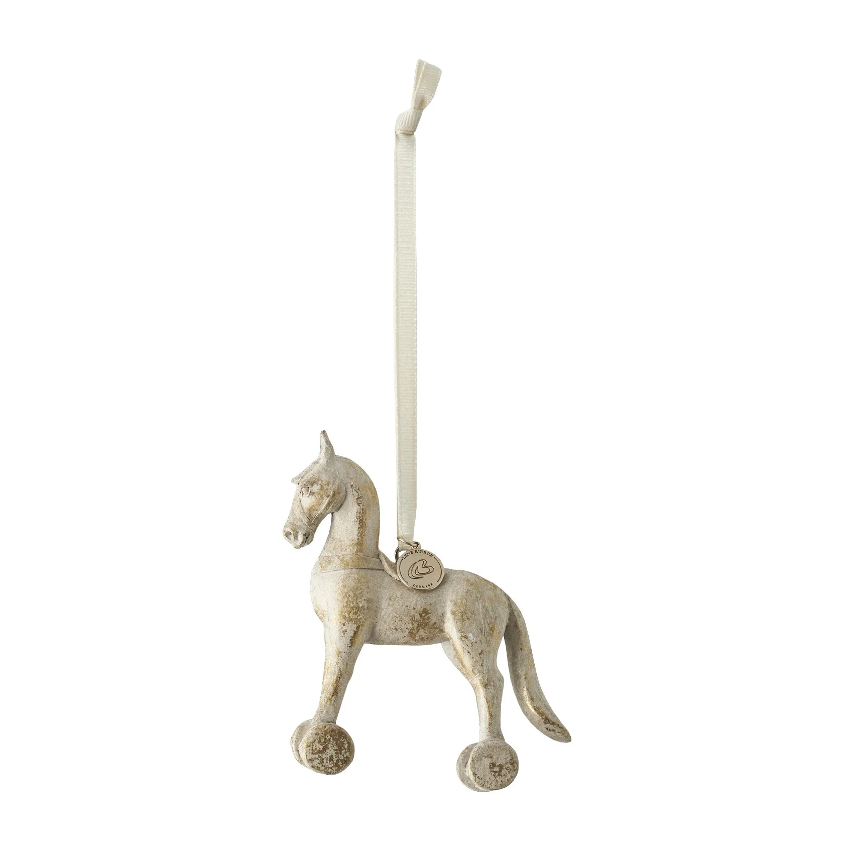 SerafinaChristmas decoration horse 11 cm, Antique gold Lene Bjerre