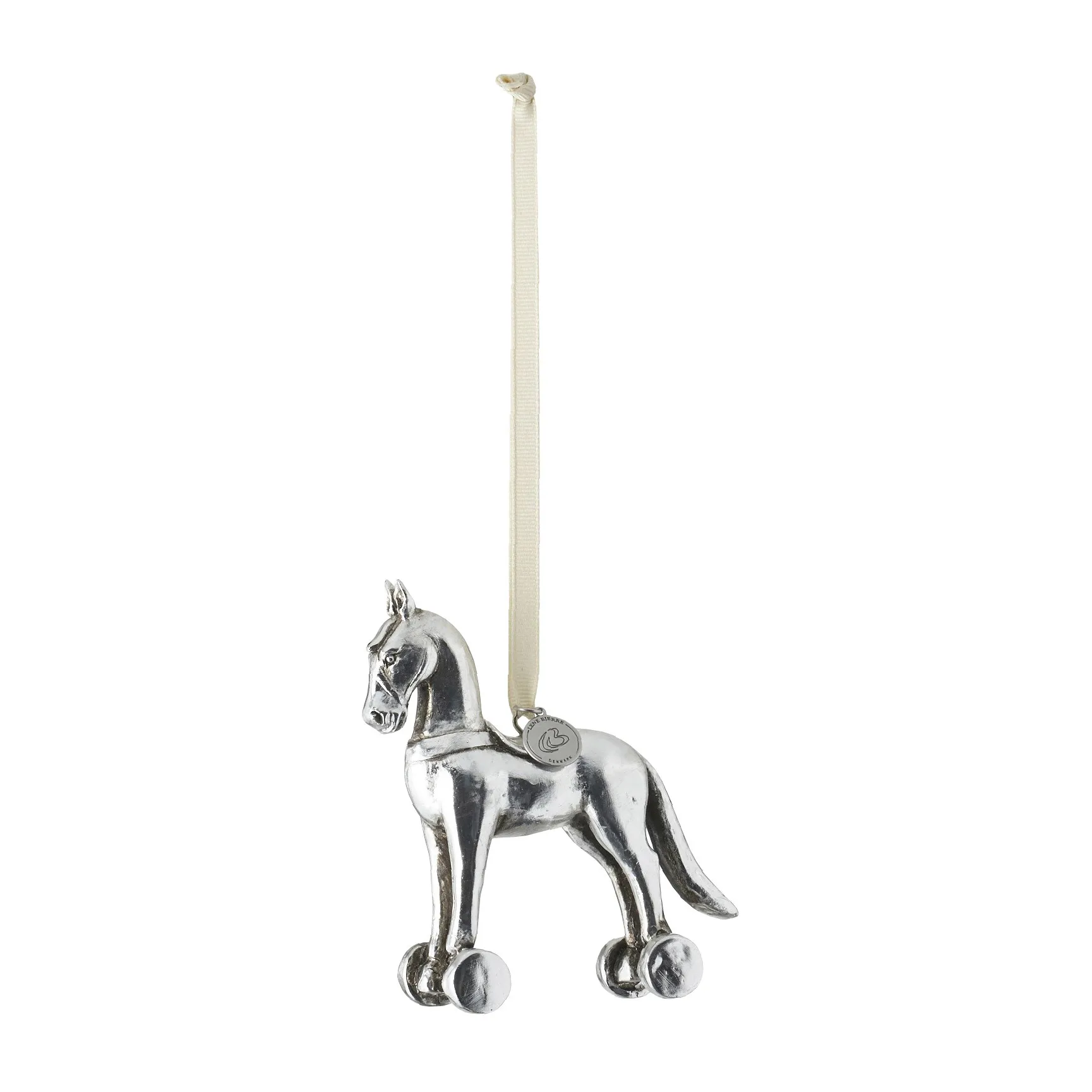 SerafinaChristmas decoration horse 11 cm, Antique silver Lene Bjerre