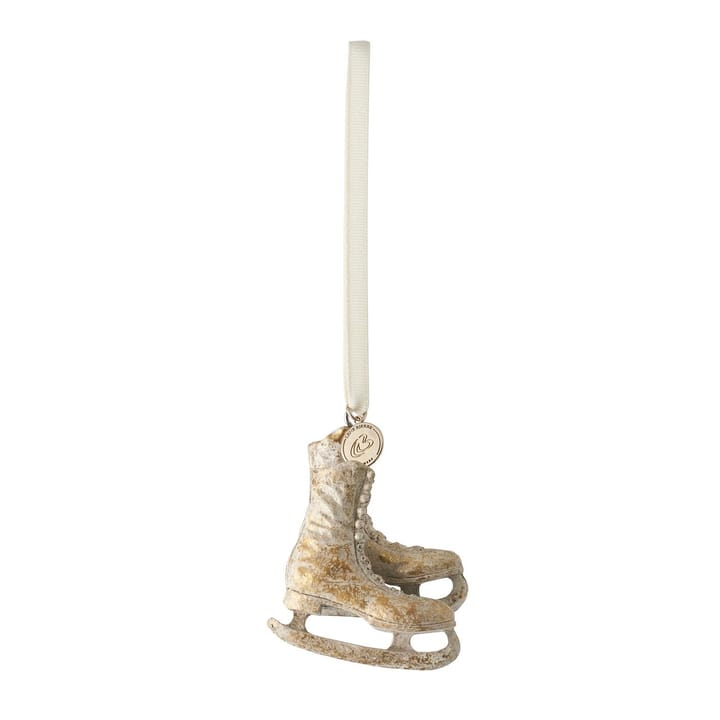 SerafinaChristmas decoration skates 8 cm, Antique gold Lene Bjerre