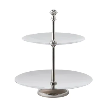 Sigrine tiered serving stand - Silver-coloured, 25x25xH27 cm - Lene Bjerre