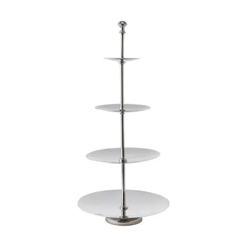 Sigrine tiered serving stand - Silver-coloured, 25x25xH53 cm - Lene Bjerre