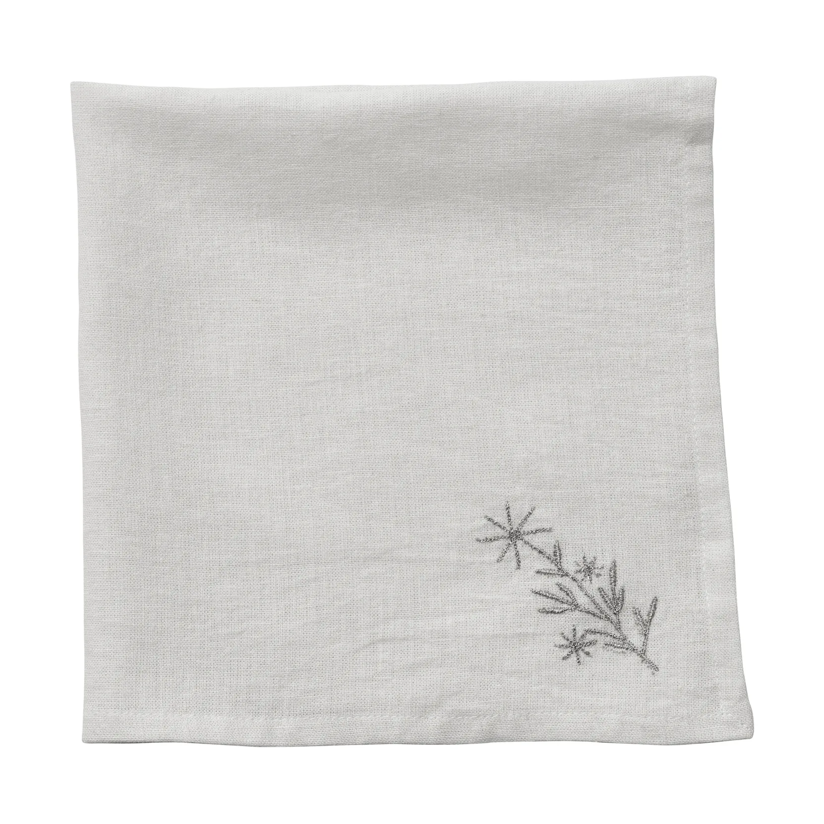 Starlia fabric napkin, White-silver, 45x45 cm Lene Bjerre