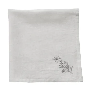 Starlia fabric napkin - White-silver, 45x45 cm - Lene Bjerre