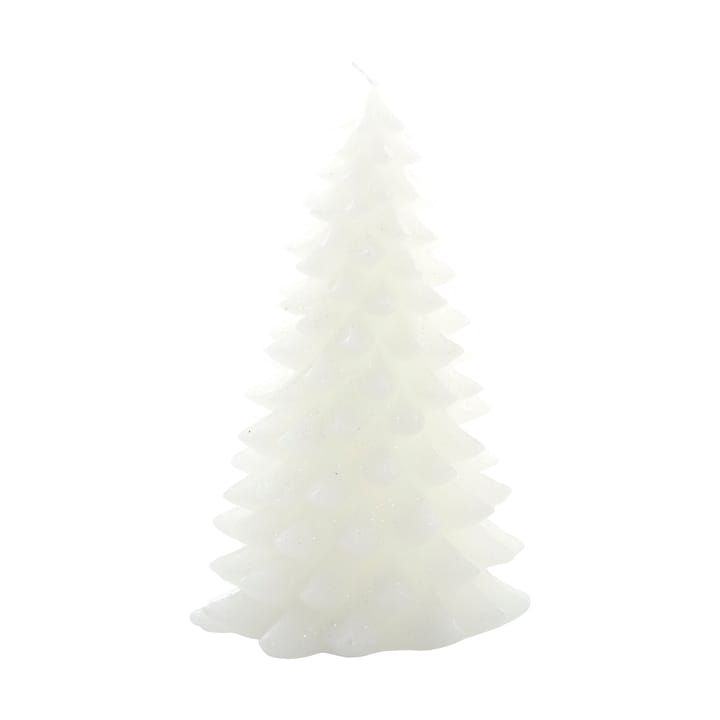 Trelia decorative candle - wood 22 cm - White - Lene Bjerre