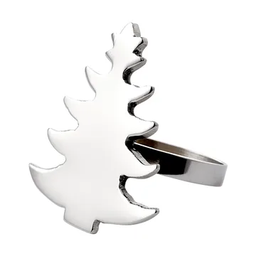 Trilla napkin ring - Silver-coloured, 5x4x5.5 cm - Lene Bjerre